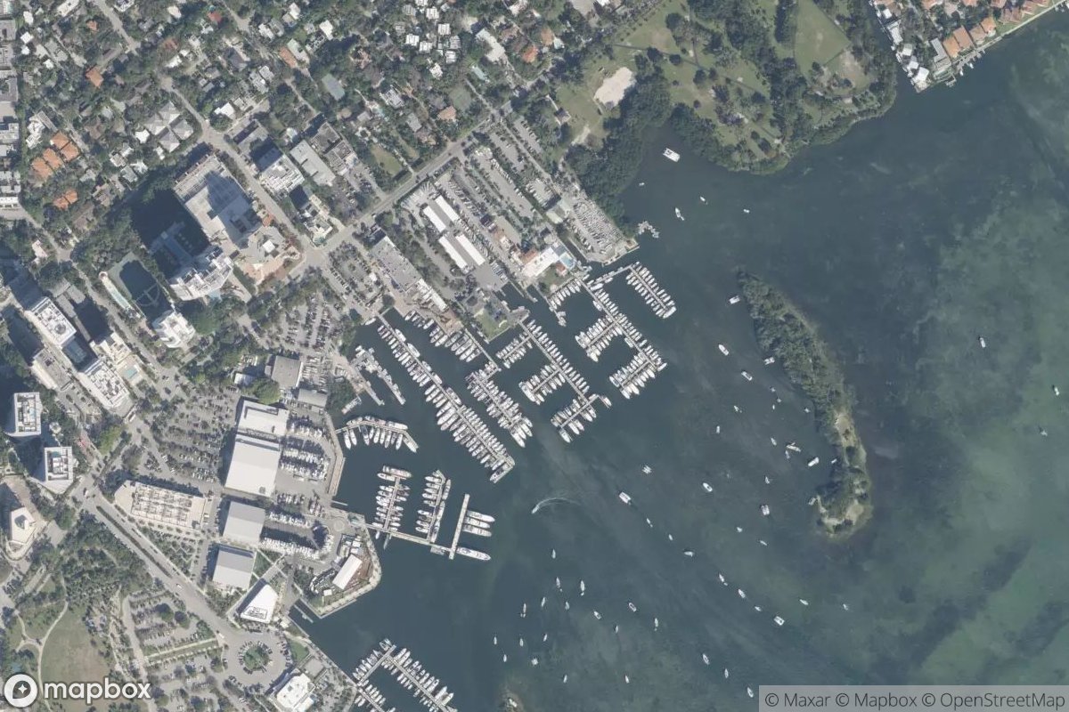 Satellite view of Biscayne Bay Yacht Club