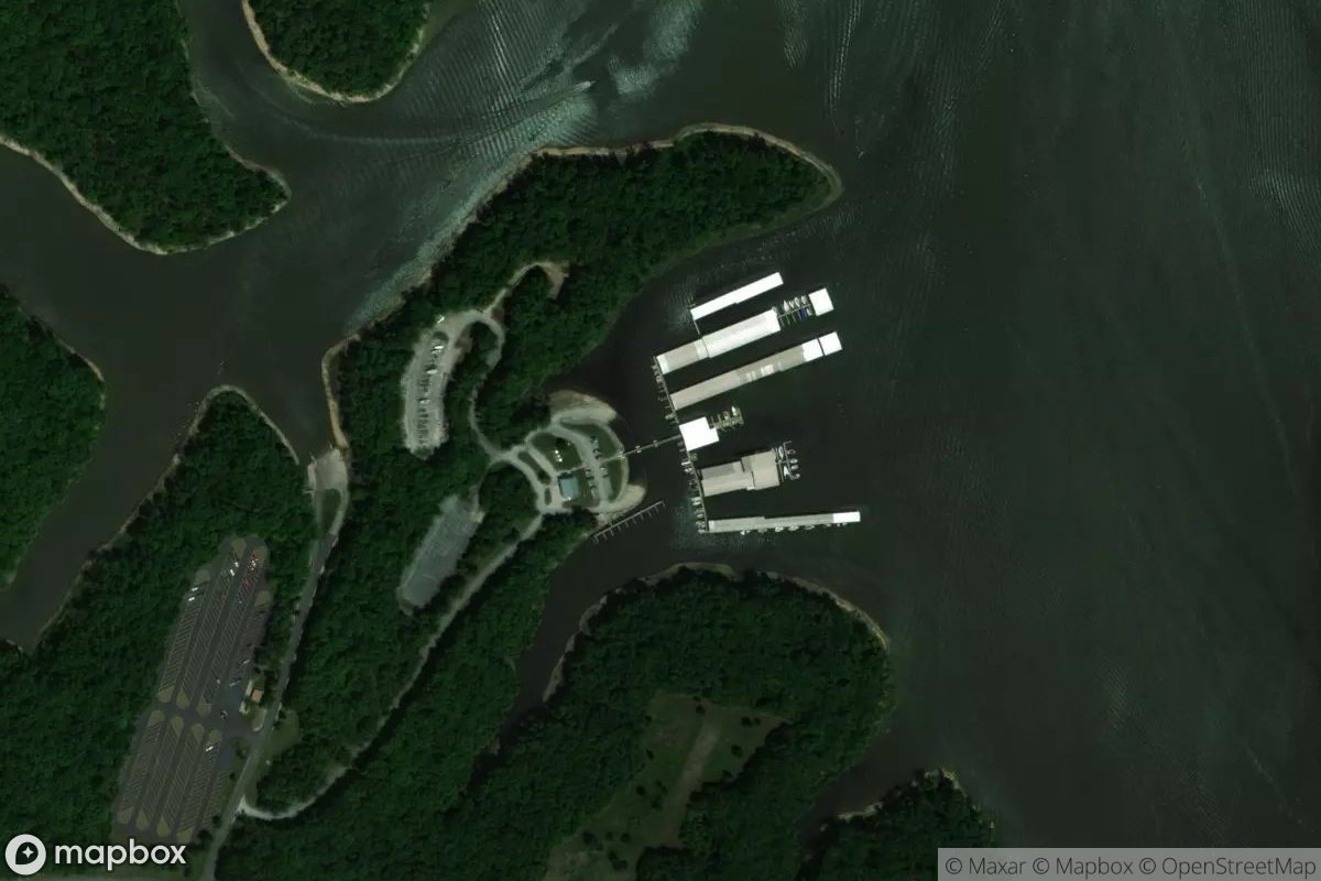 Satellite view of Black Jack Marina