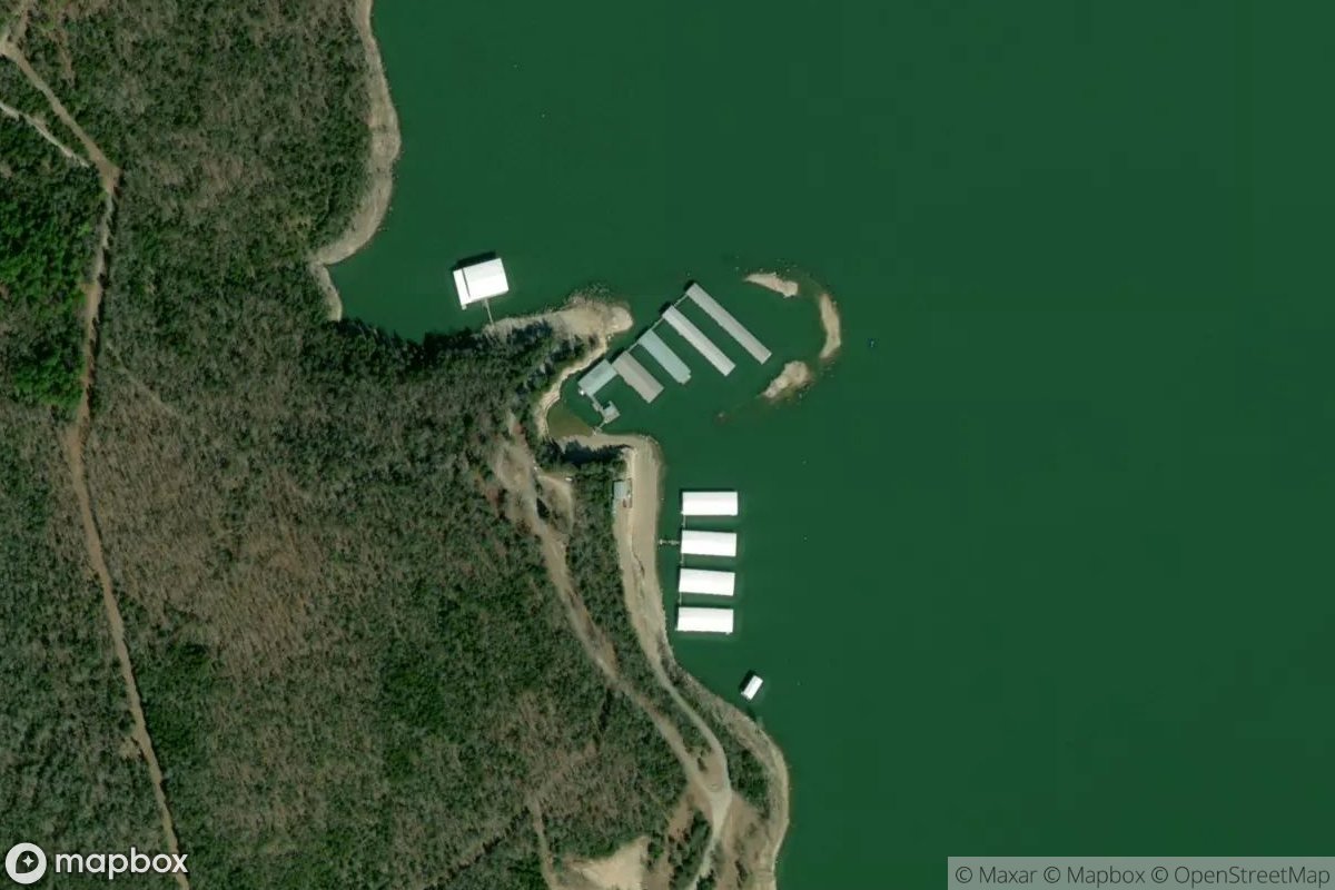Satellite view of Blue DIamond Marina at Quarry Park