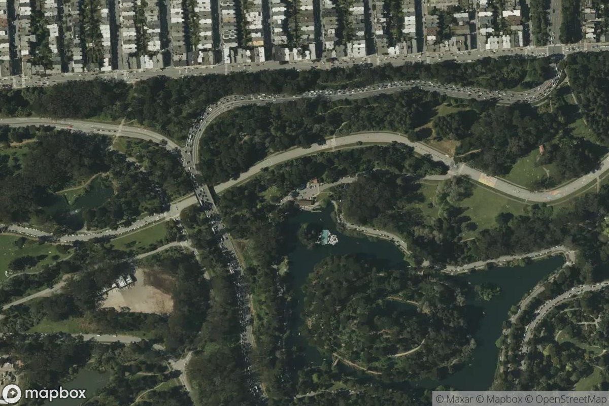 Satellite view of Blue Heron Lake Boathouse & Bike Rental