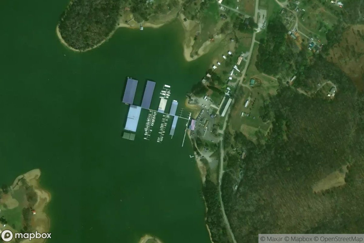 Satellite view of Blue Springs Marina