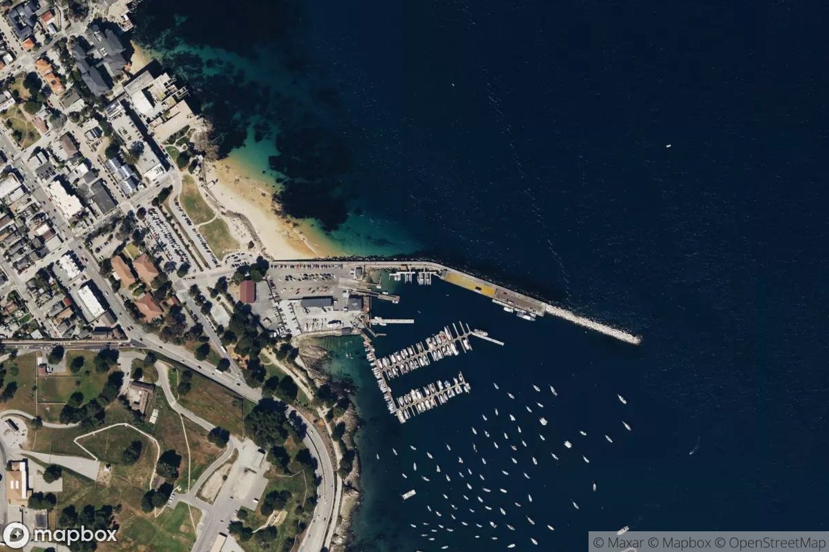 Satellite view of Blue Water Cove Marina