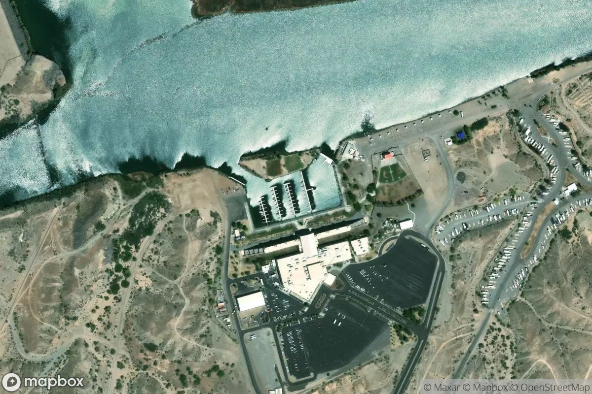 Satellite view of Blue Water Marina