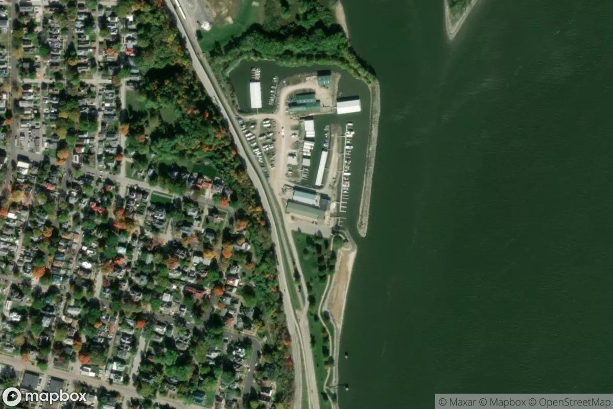 Satellite view of Bluff Harbor Marina