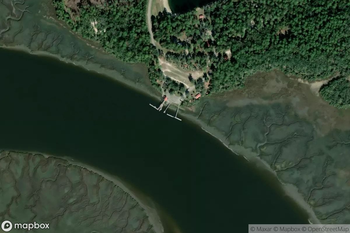 Satellite view of Blythe Island Marina