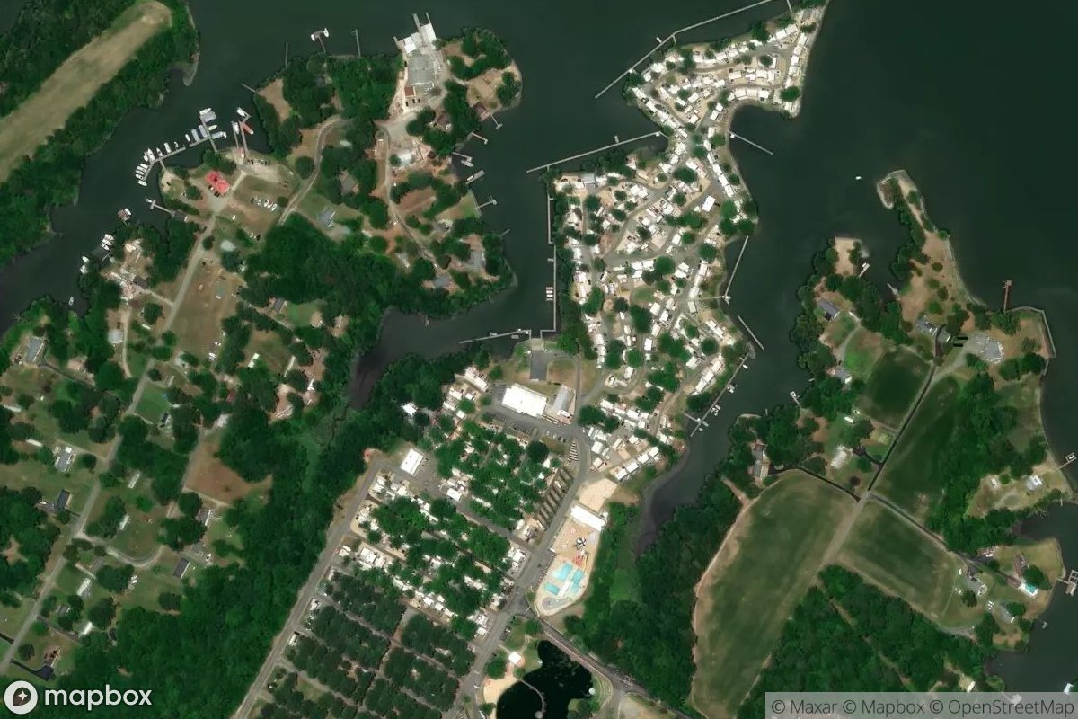 Satellite view of Boat Ramp & Docks