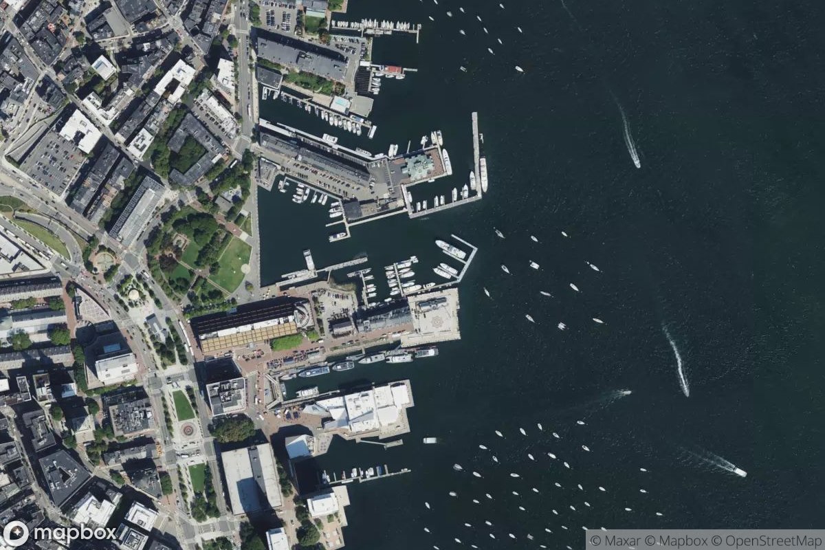 Satellite view of Boston Waterboat Marina