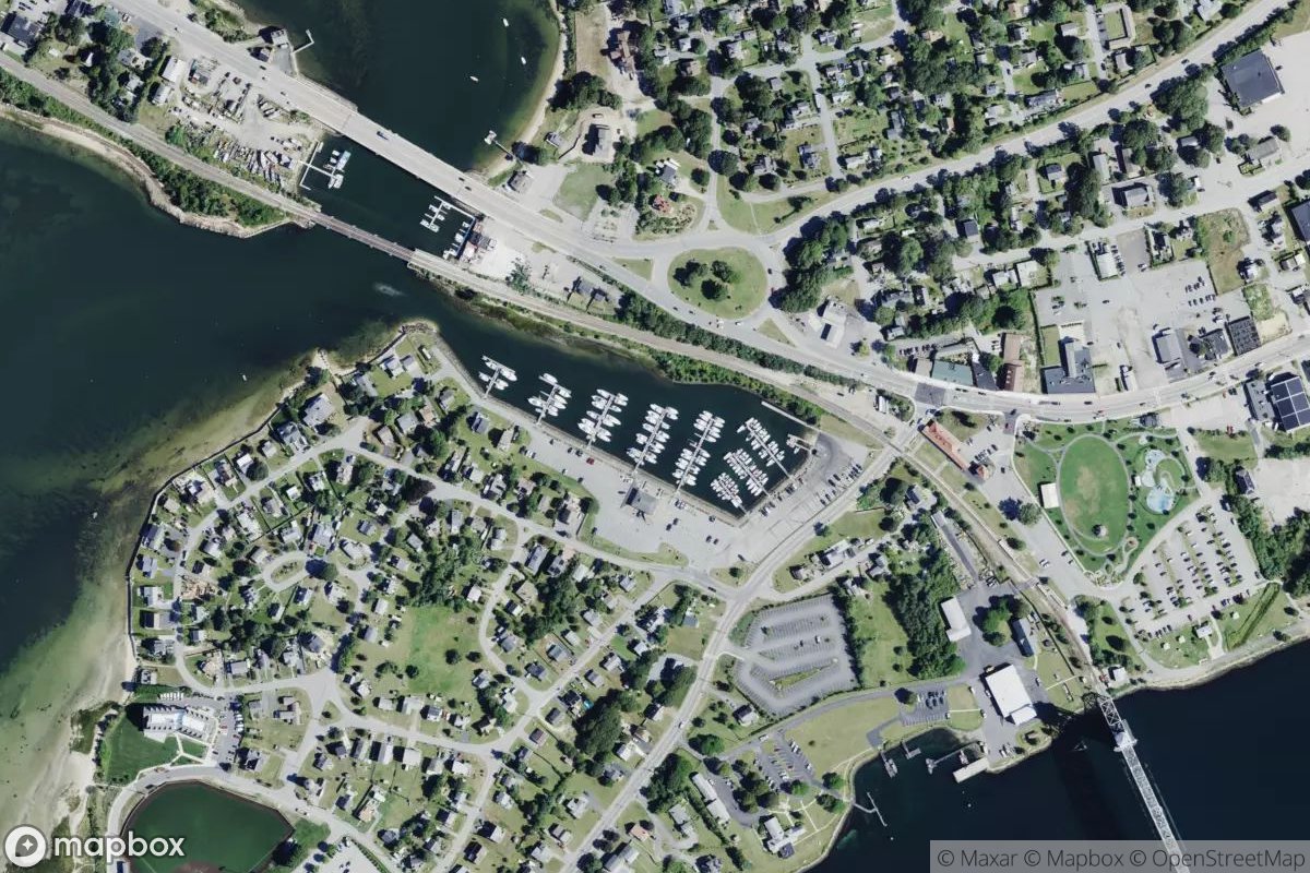 Satellite view of Bourne Marina