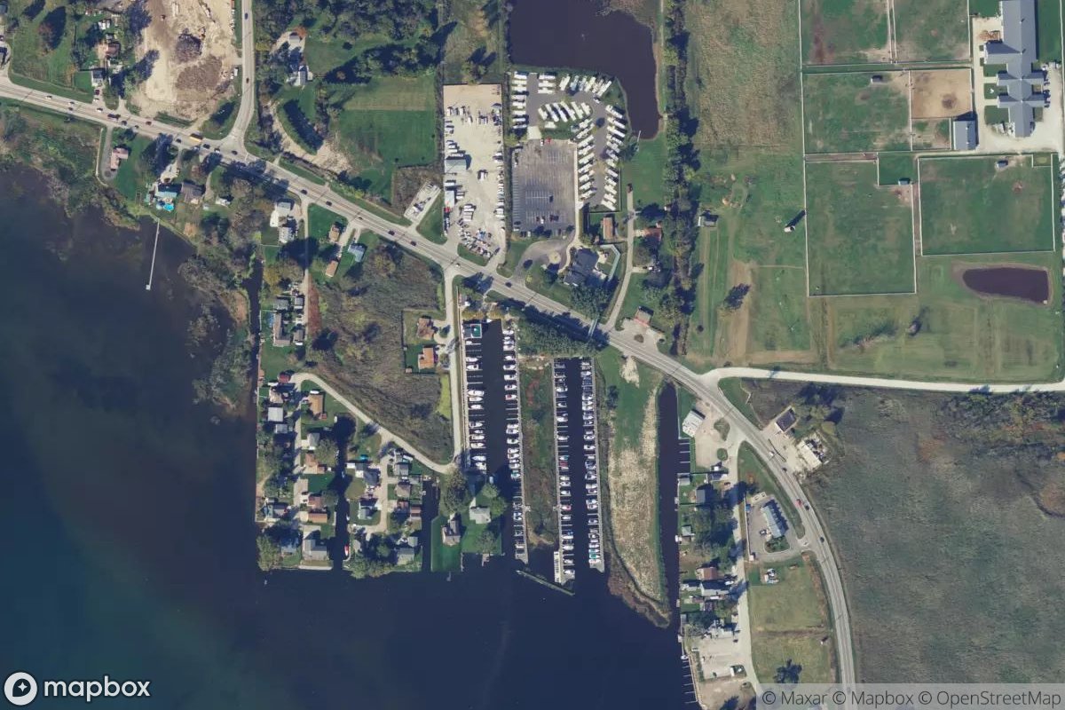 Satellite view of Bouvier Bridge Marina & RV Resort