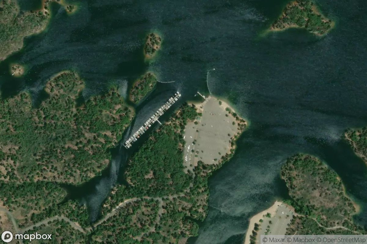 Satellite view of Brandy Creek Marina