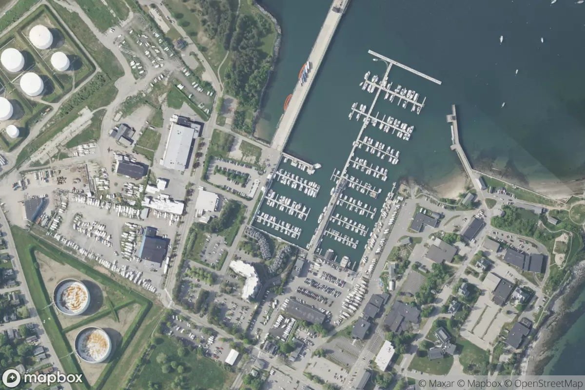 Satellite view of Breakwater Marina
