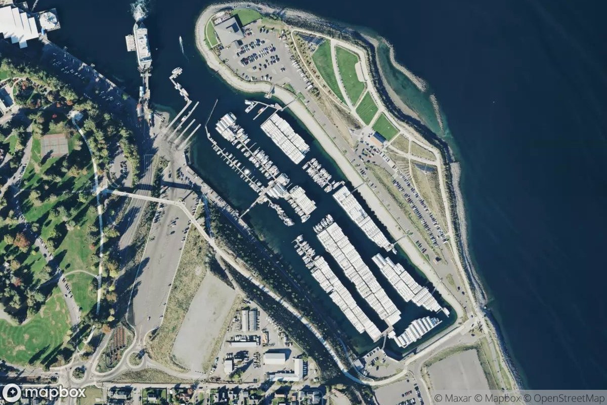Satellite view of Breakwater Marina