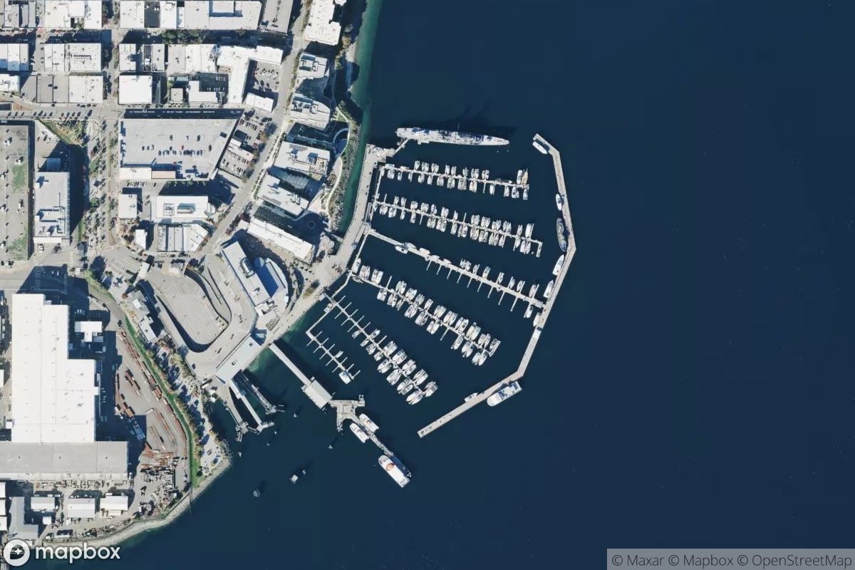 Satellite view of Bremerton Marina