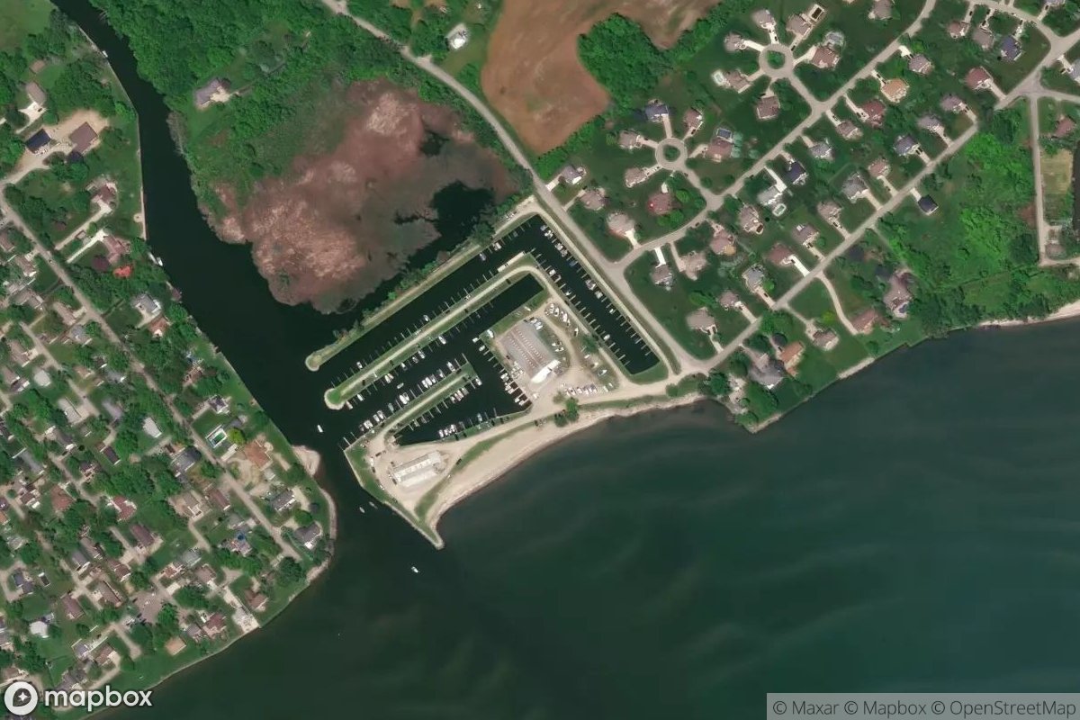Satellite view of Brest Bay Marina