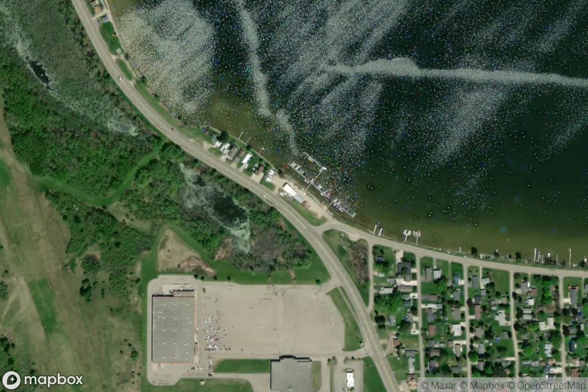 Satellite view of Brian's Lakeside Marina