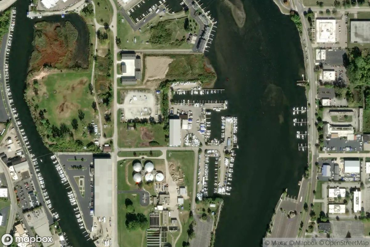 Satellite view of Brian's Marina