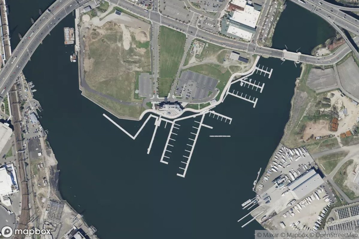 Satellite view of Bridgeport Harbor Marina