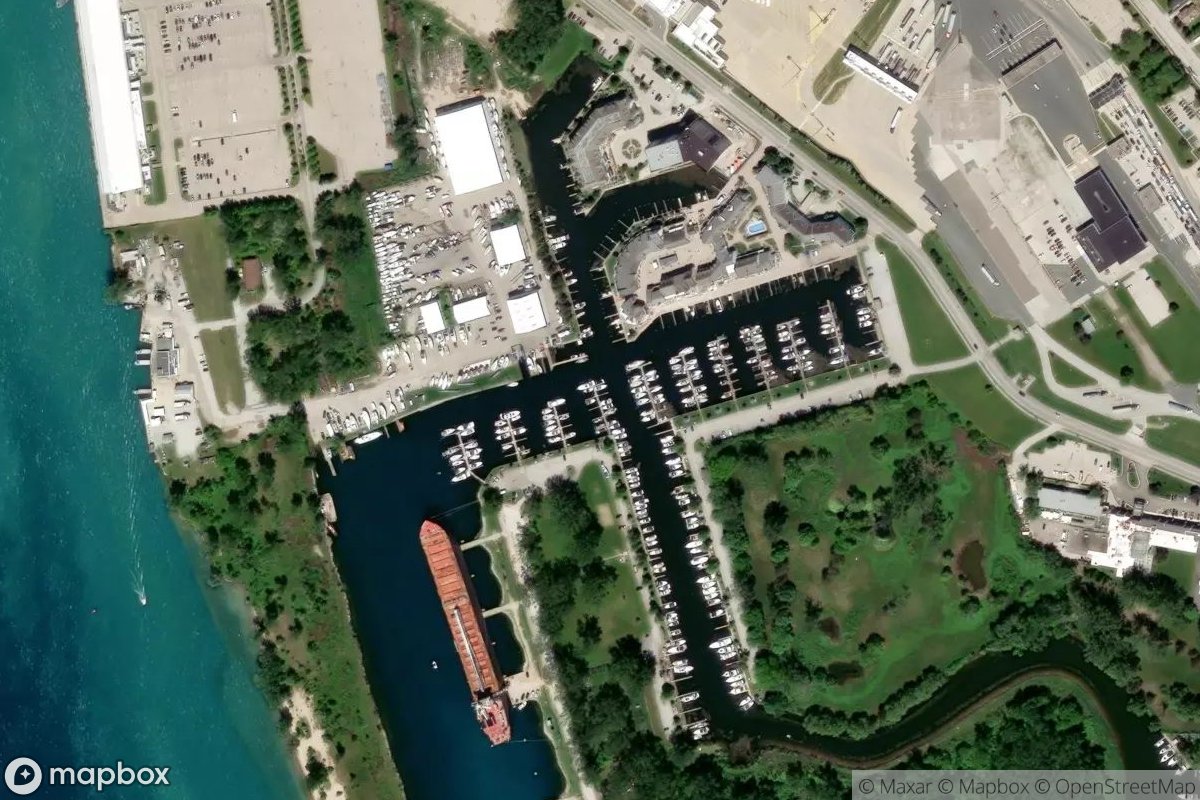 Satellite view of Bridgeview Marina