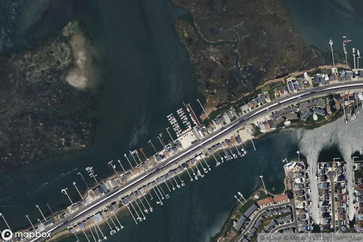 Satellite view of Brigantine Marina