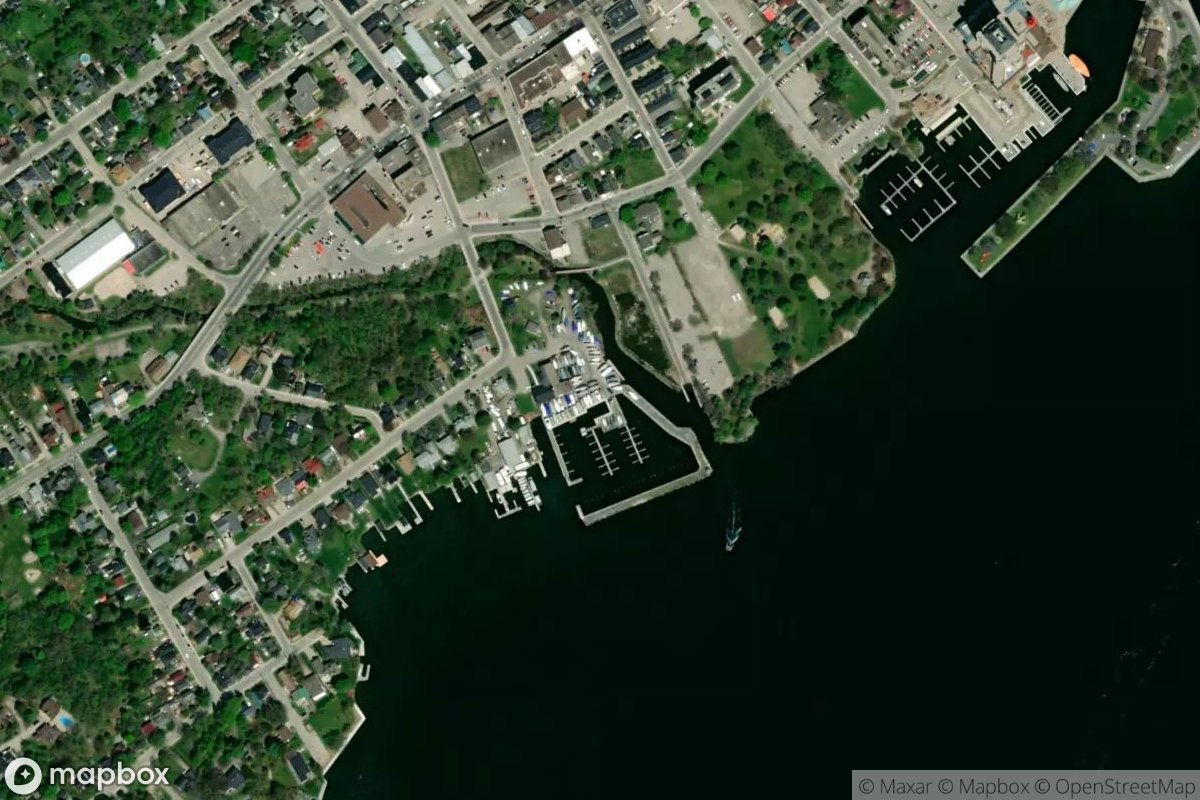 Satellite view of Brockville Yacht Club