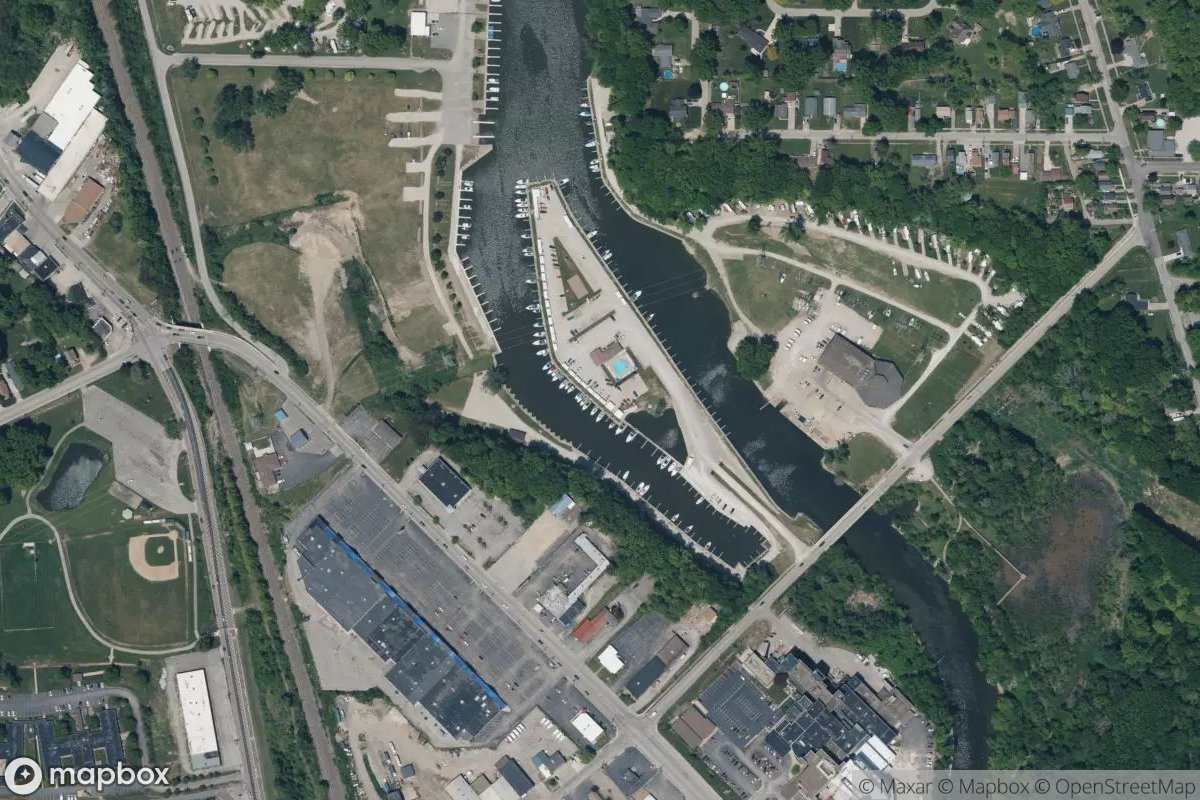 Satellite view of Brockway Marine