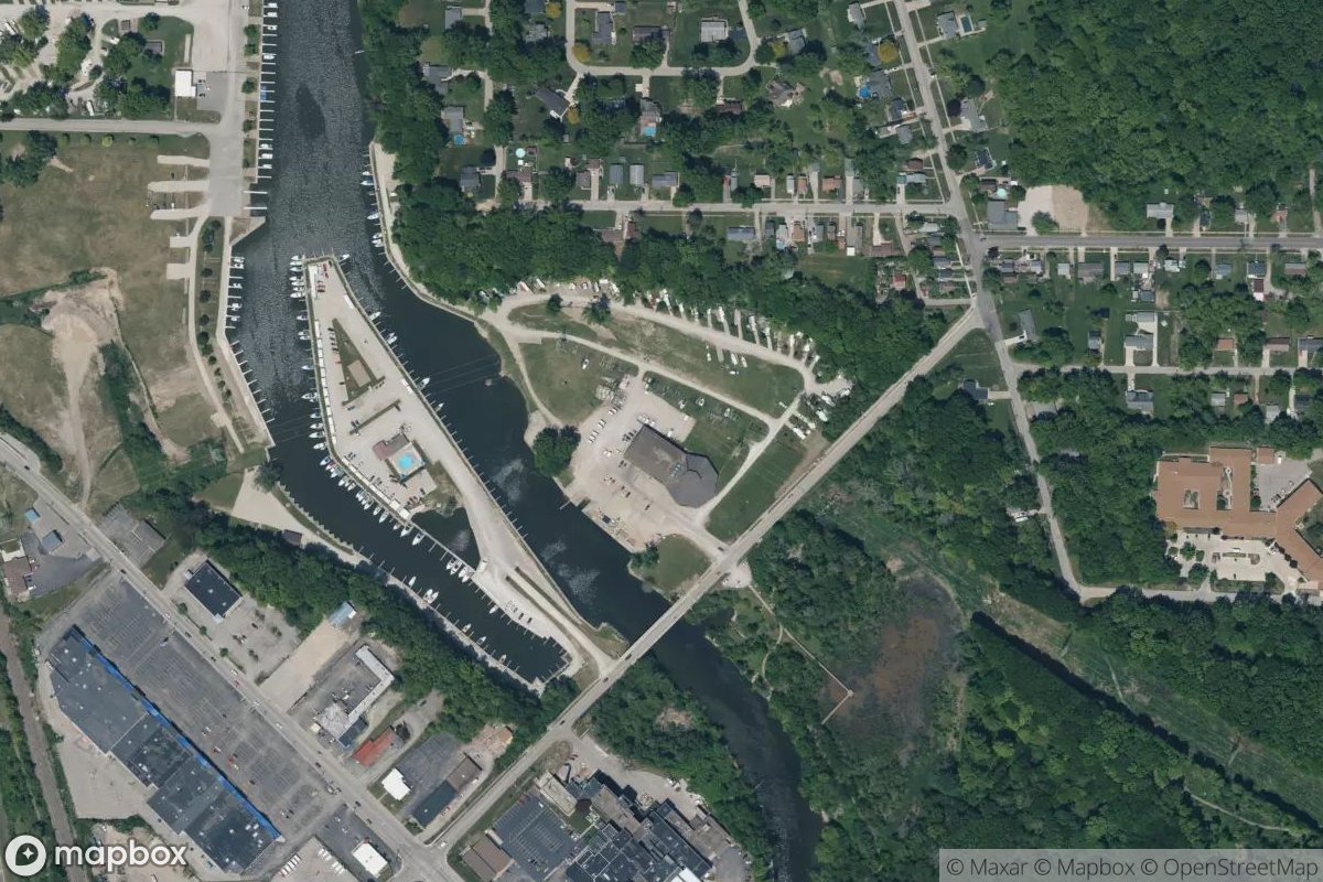 Satellite view of Brockway Marine