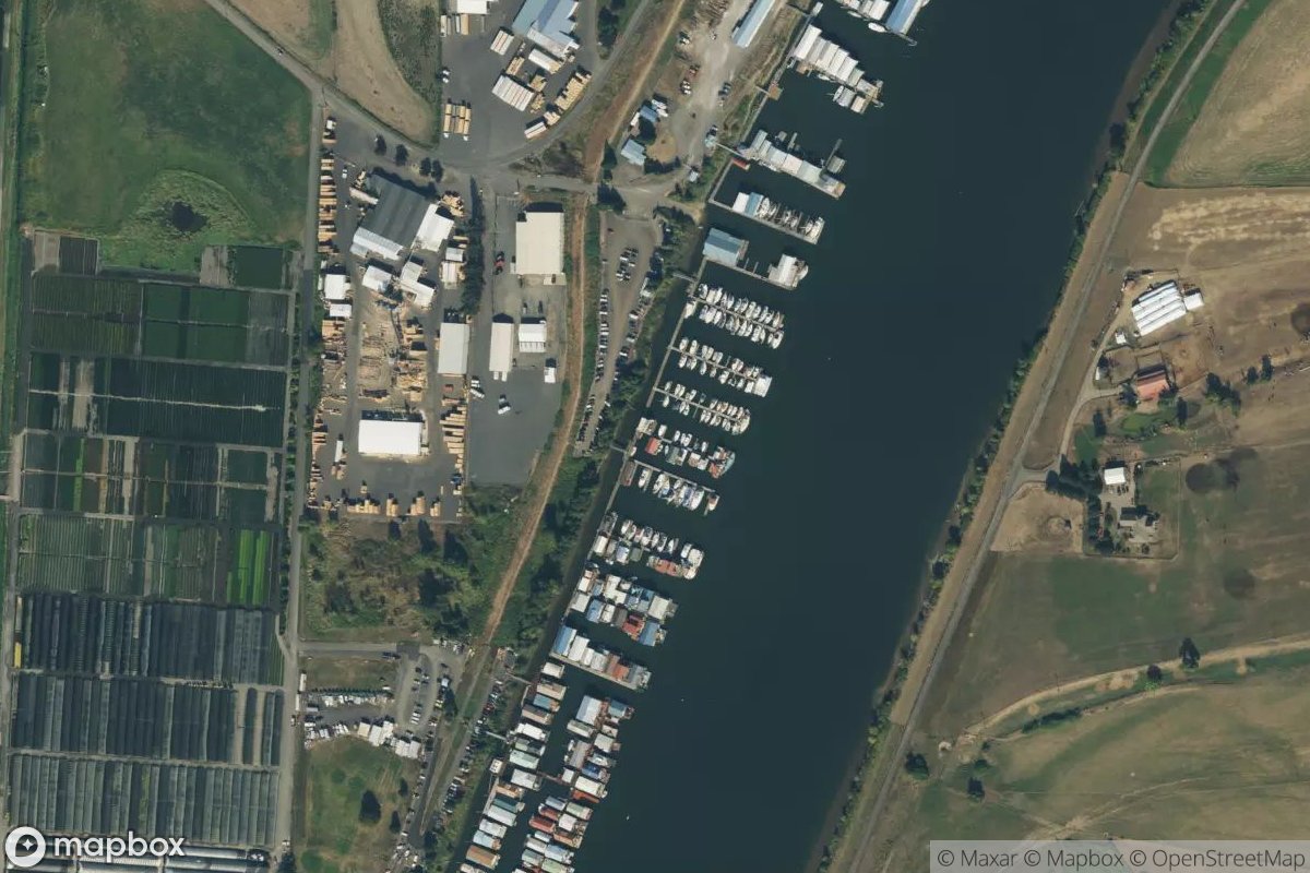 Satellite view of Brown Landing