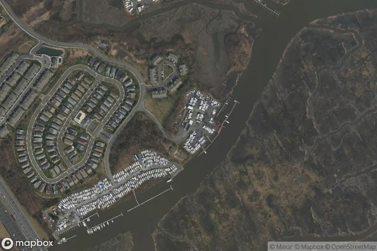 Satellite view of Brown's Boat Yard Inc