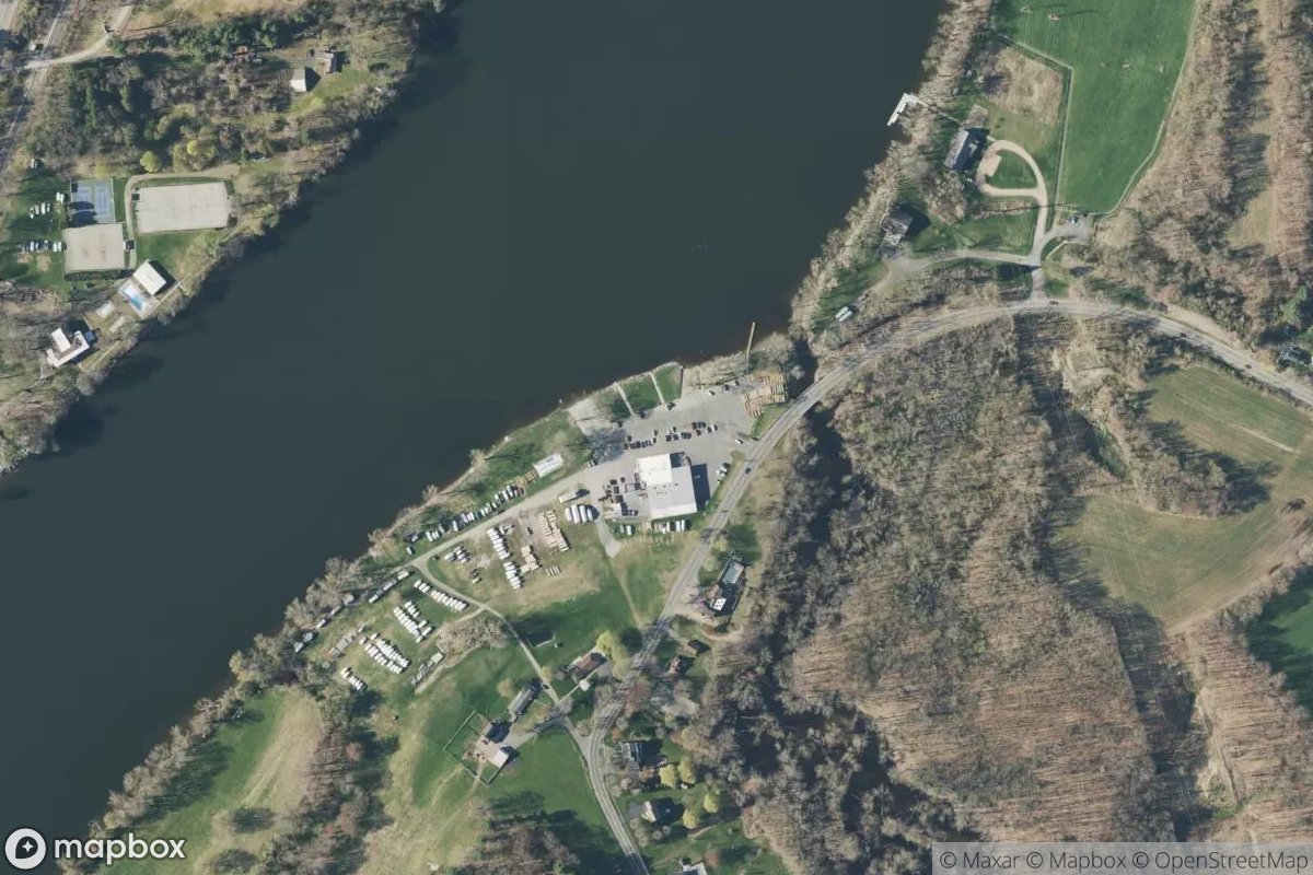Satellite view of Brunelles Marina