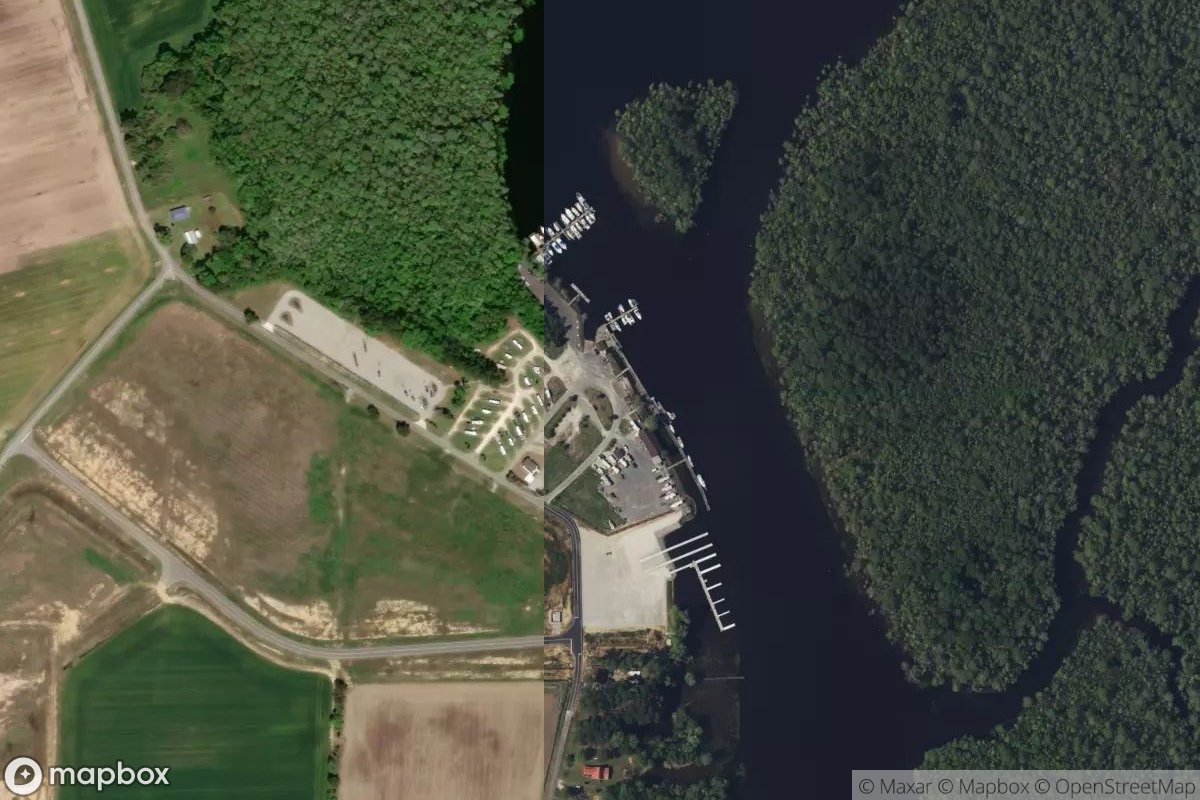 Satellite view of Bucksport Marina