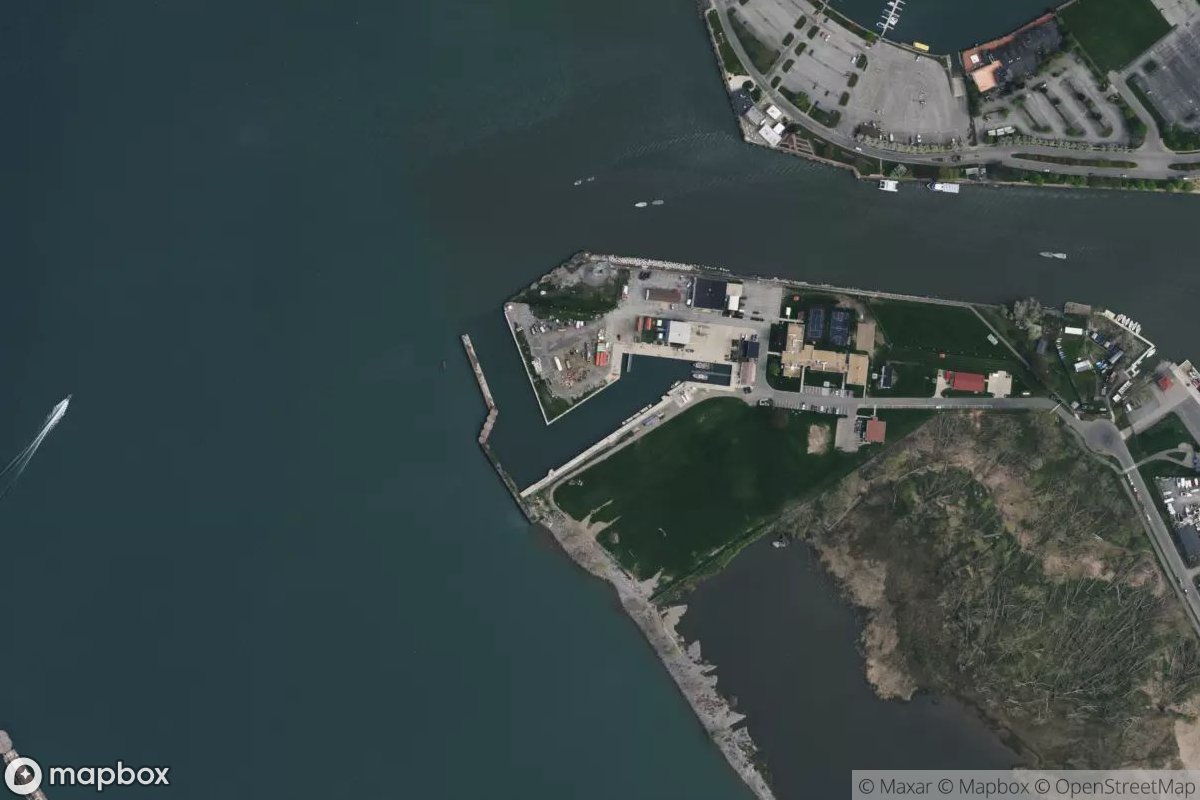 Satellite view of Buffalo Coast Guard Slip