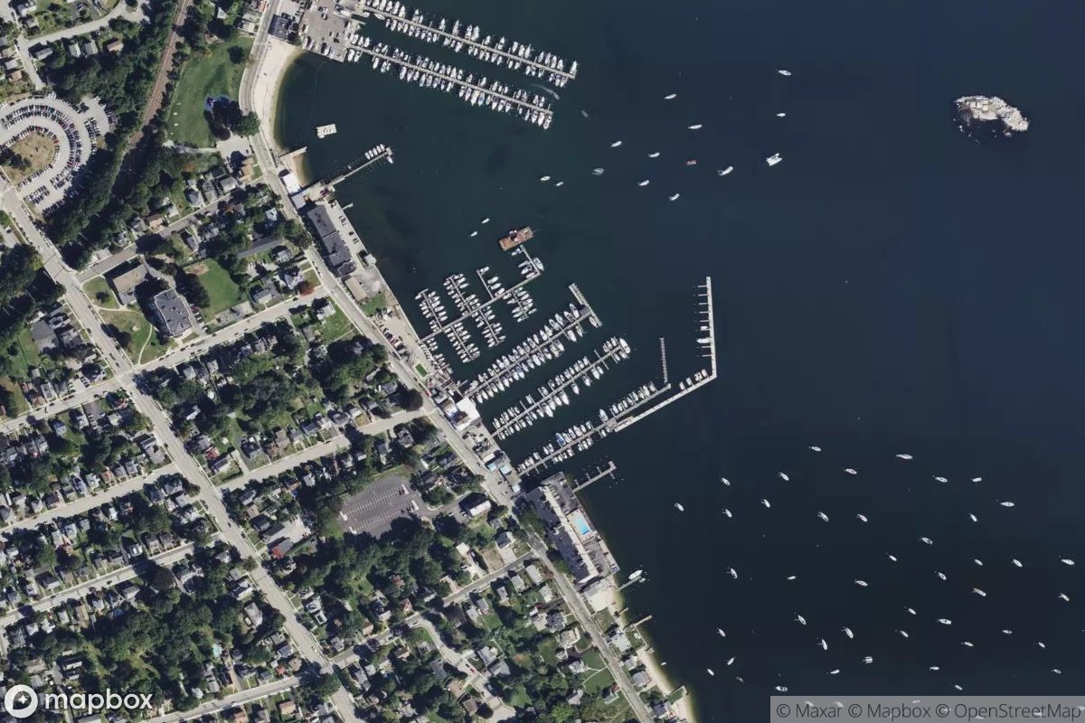 Satellite view of Burr's Marina
