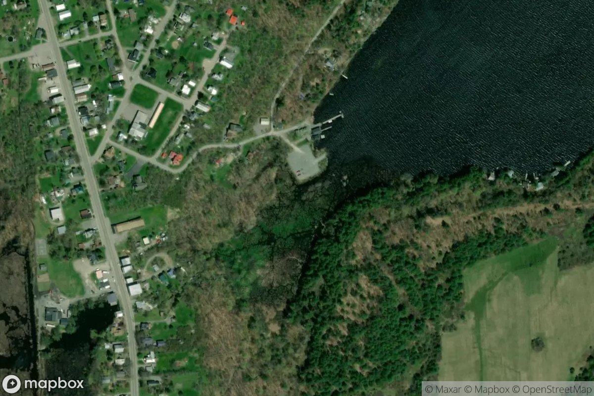 Satellite view of Butterfield Lake Waterway Access