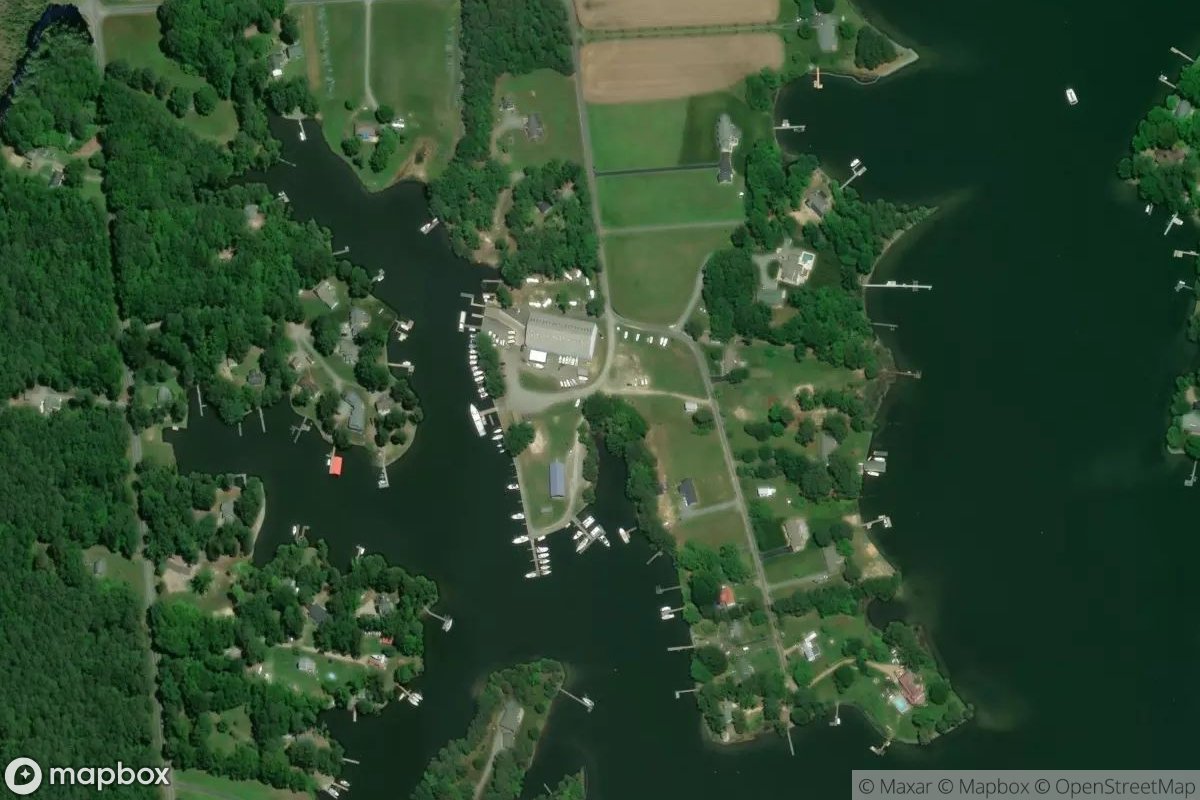 Satellite view of Buzzard Point Marina