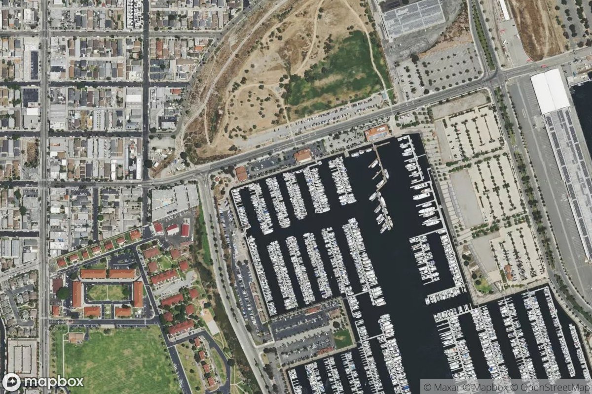 Satellite view of Cabrillo Beach Yacht Club