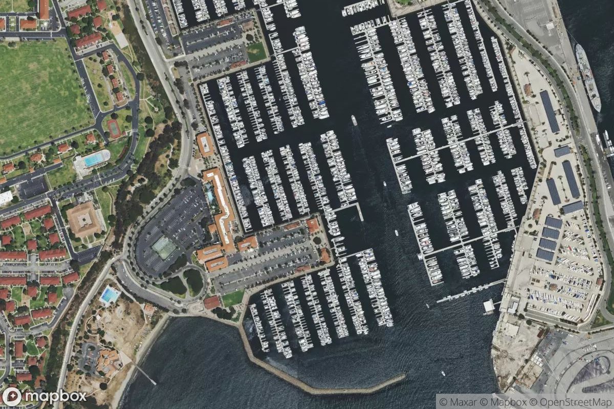 Satellite view of Cabrillo Marina