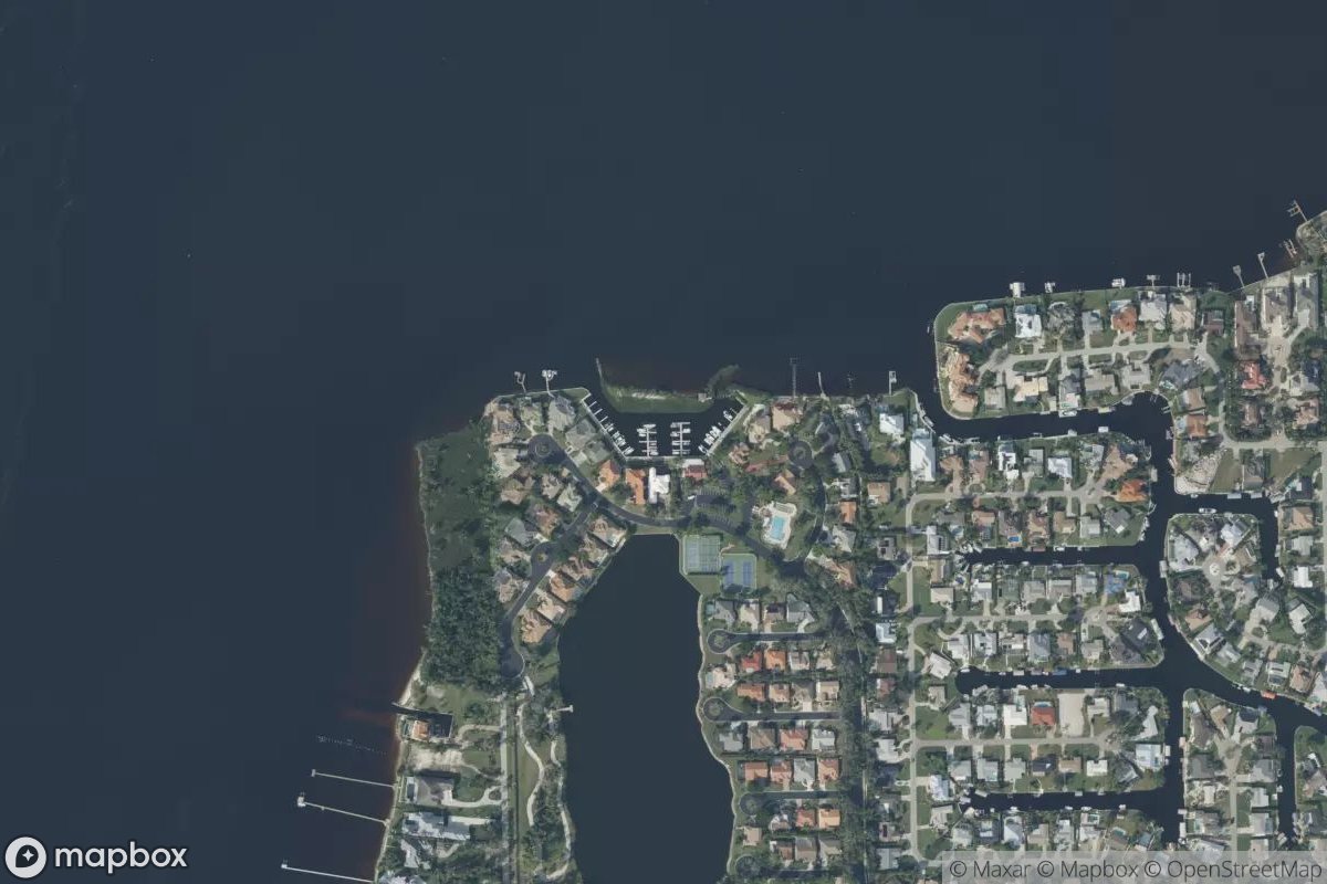 Satellite view of Caloosa Yacht & Racquet Club Marina