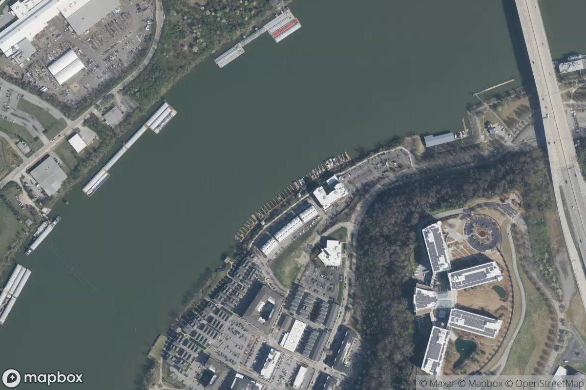 Satellite view of Cameron Harbor Marina