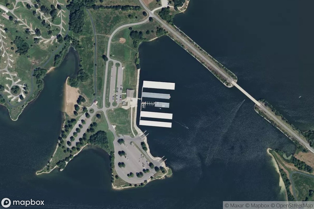Satellite view of Camp Branch Marina
