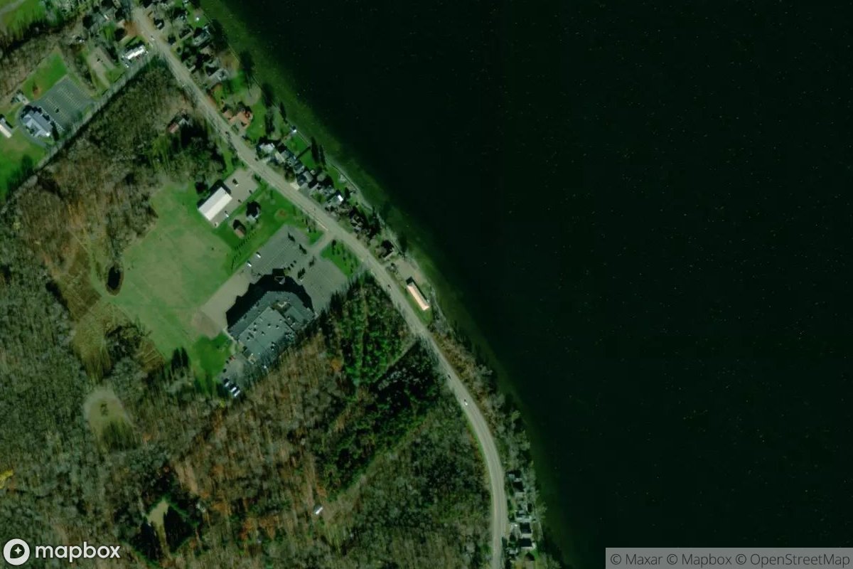 Satellite view of Camp Merz - Waterfront