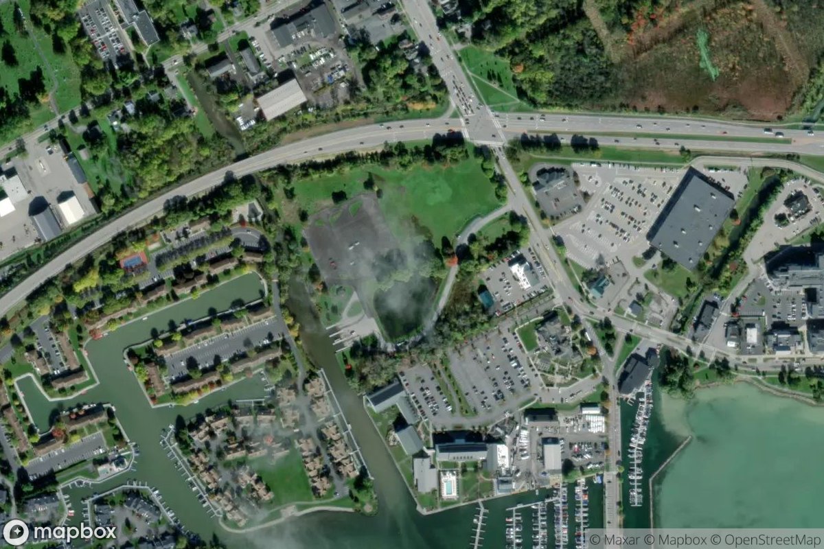 Satellite view of Canandaigua Lake State Marine Park