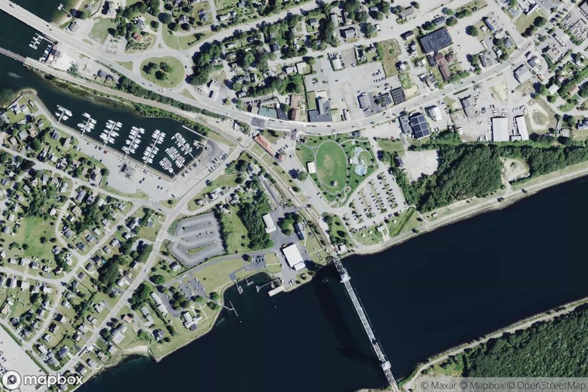 Satellite view of Cape Cod Canal Access