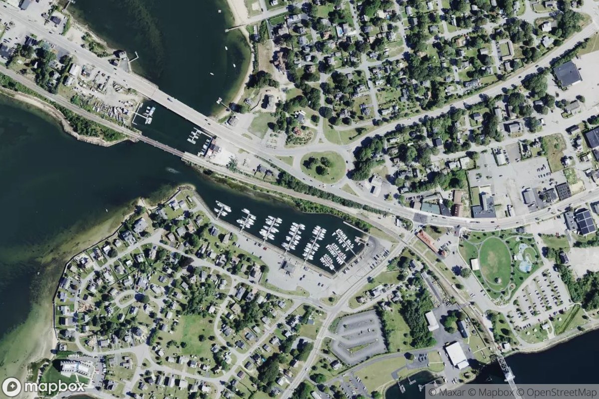 Satellite view of Cape Cod Canal Access