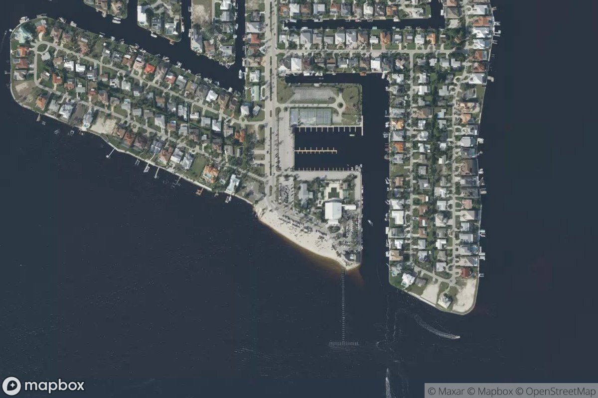 Satellite view of Cape Coral Yacht Club