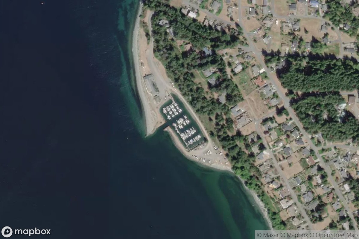Satellite view of Cape George Colony Marina