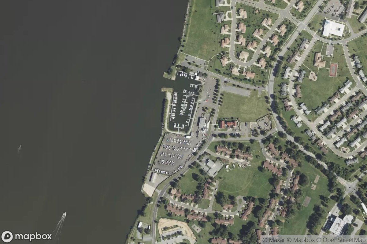 Satellite view of Capital Cove Marina