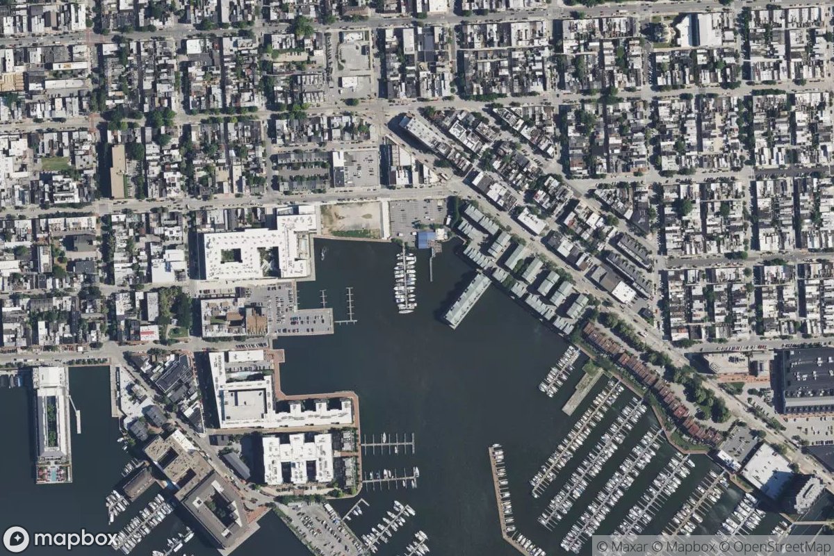 Satellite view of Captain James Restaurant