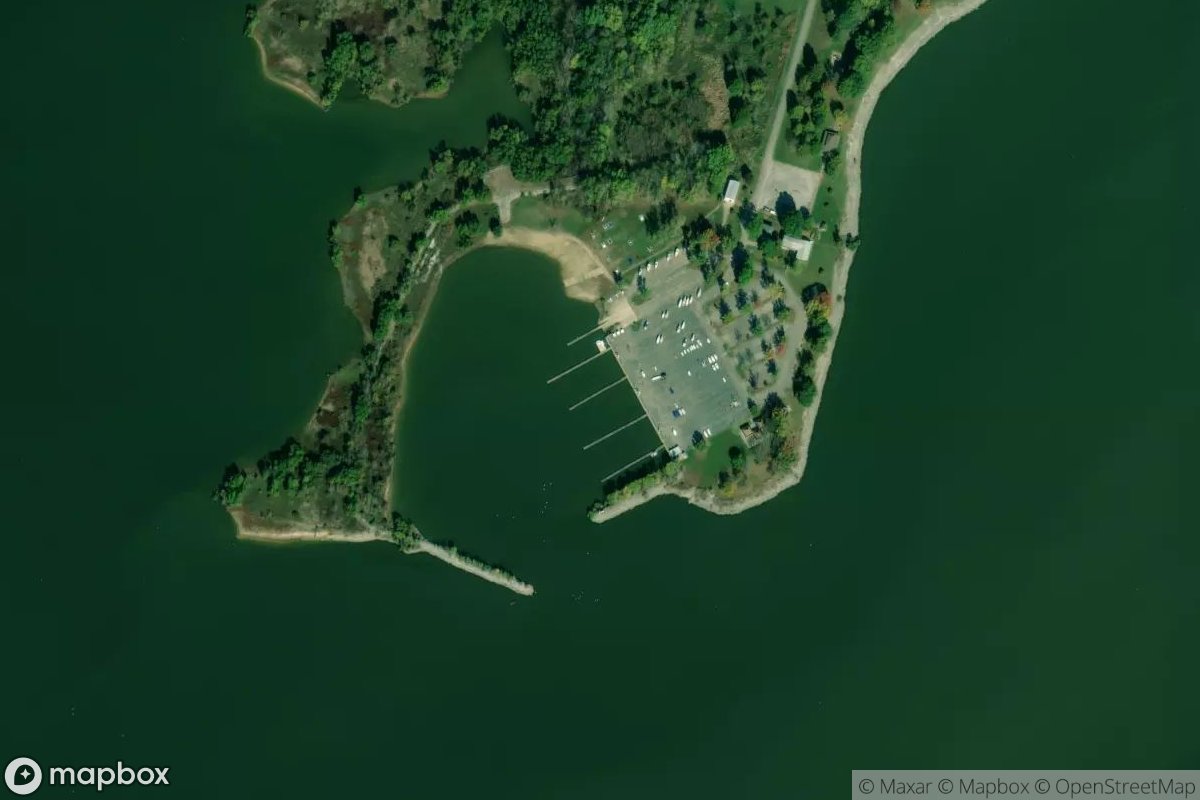 Satellite view of Carlyle Sailing Association