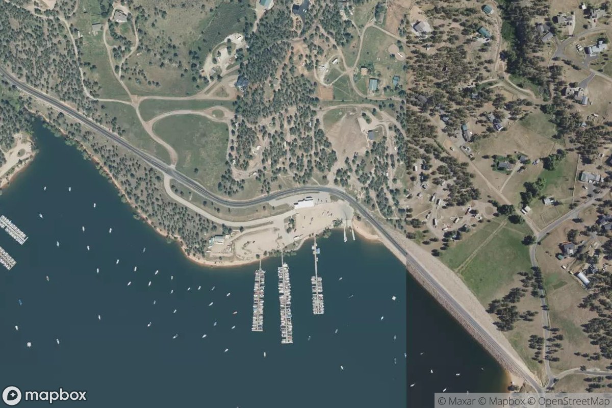 Satellite view of Carter Lake Marina