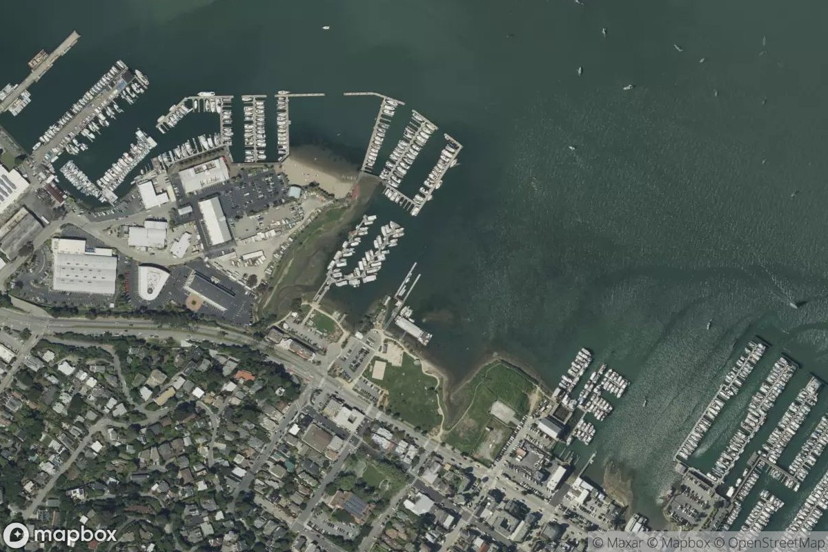 Satellite view of Cass Gidley Marina